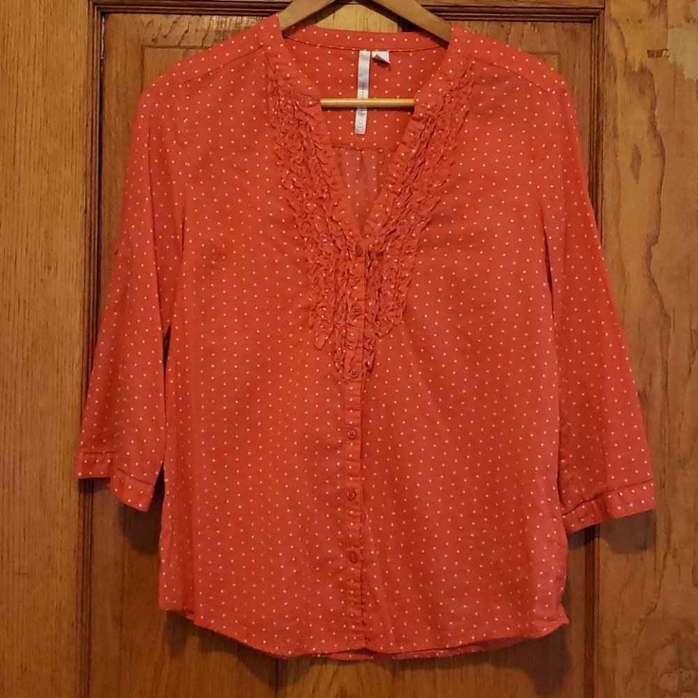 Lauren Conrad salmon pink top